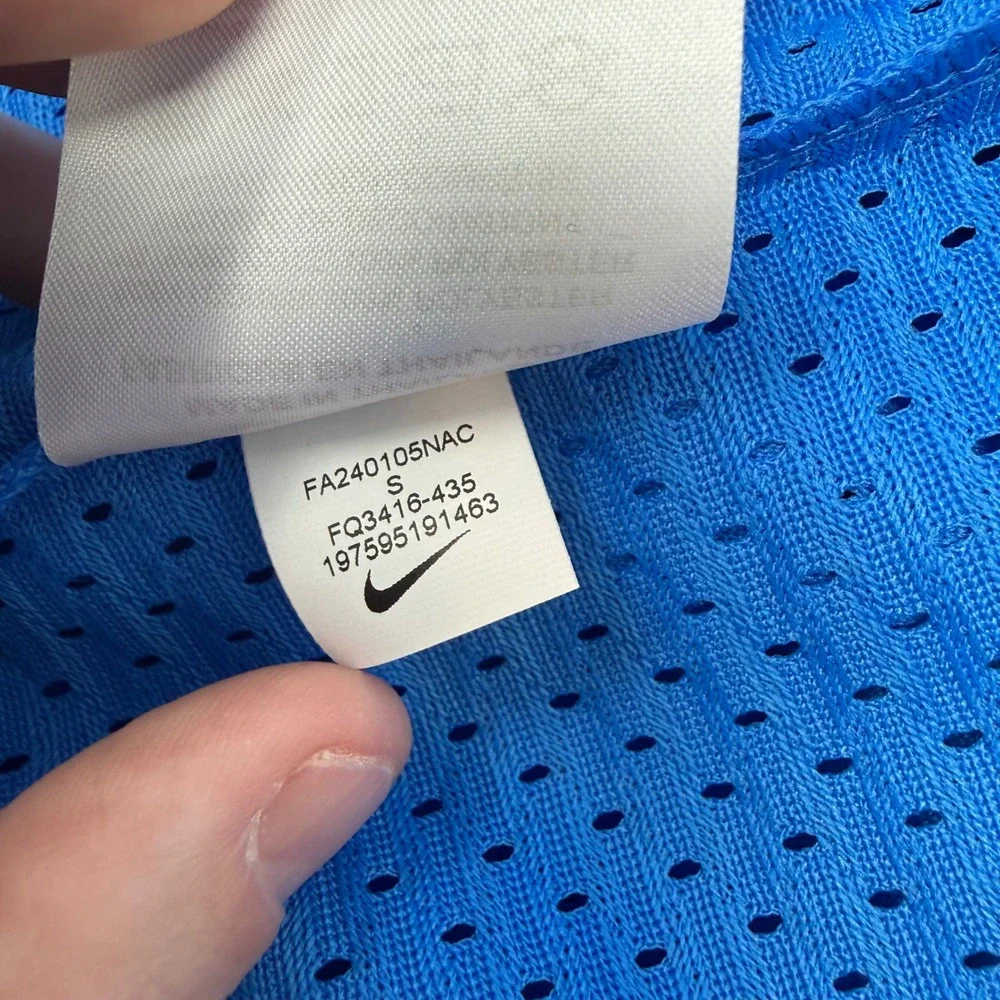 Nike Chelsea FC Baseball Jersey Mens Small Blue Orange FQ3416-435‎ NEW